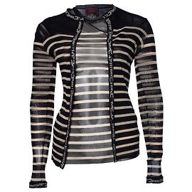 Jean Paul Gaultier, Ensemble deux pièces transparent à rayures Multicolore
