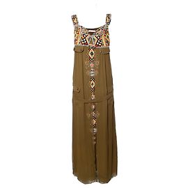 Matthew Williamson, robe verte avec perles ethniques Vert
