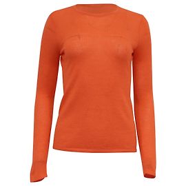 Pull à col rond Ralph Lauren en cachemire orange Orange