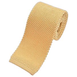 Brioni Corbata de seda tejida Dorado
