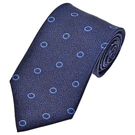 Bulgari Silk Jacquard Tie - Dark Blue Dark blue