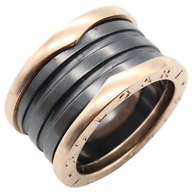 Bulgari Bvlgari B-zero1 4-Band Ring Black Golden