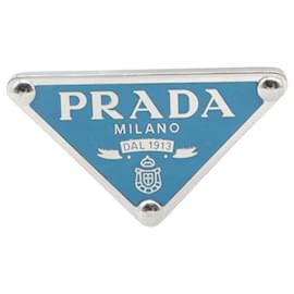 Orecchini a clip Prada in blu e argento Argento Blu