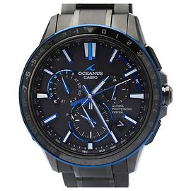 Relógio Casio Oceanus GPS Radio Wave Control Solar Titanium Outro