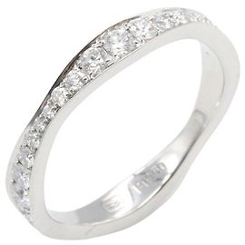 Harry Winston Pave Wave Band Ring Silvery Other