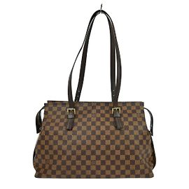 Louis Vuitton Chelsea Handtasche Damier Braun