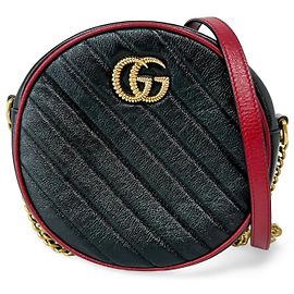 Gucci GG Marmont Round Matelasse Leather medium Multicor