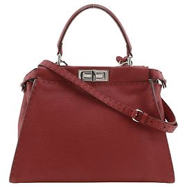 Sac à main Fendi Peekaboo Medium Rouge