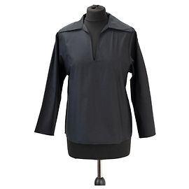 Tory Burch Túnica de algodón negro Negro