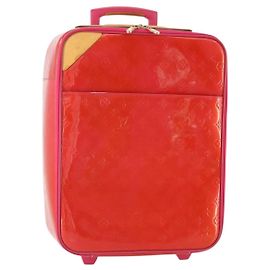 LOUIS VUITTON Monogram Vernis Pegas 45 Valise Rose Pop M93713 LV Auth 178376 Rose