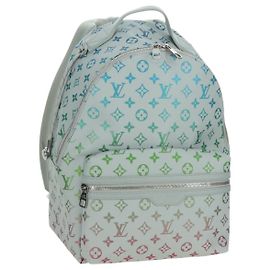 LOUIS VUITTON Monogram Iridescent Discovery Backpack Gray M14184 Auth 179853SAM Brown