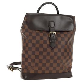 LOUIS VUITTON Damier Ebene Soho Backpack N51132 LV Auth 180650SAV Damier ebene