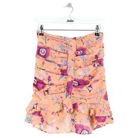 Minifalda Isabel Marant de seda naranja Naranja