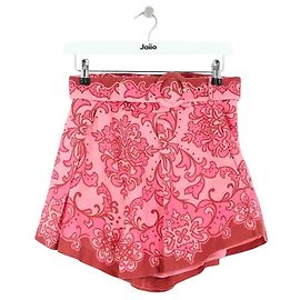Mini short de linho rosa Zimmermann Rosa