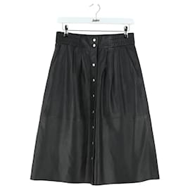 Ba&Sh Black Leather Skirt Black