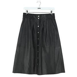 Gonna in pelle nera Ba&Sh Nero