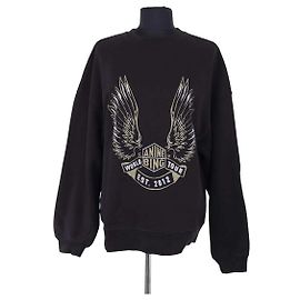 Sudadera Anine Bing de algodón negra S Negro