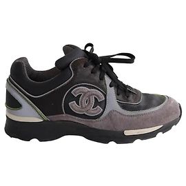 Chanel Schwarze Sneaker Schwarz