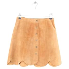 Minissaia Soeur Dakota em camurça camel Camelo
