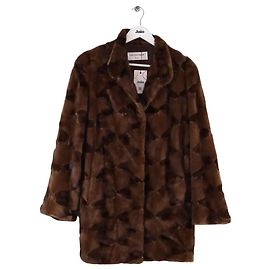 Yves Salomon Brown coat Brown