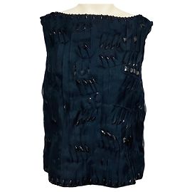 Carolina Herrera Dark Navy Embroidered Top Navy blue