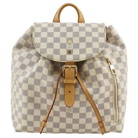 Louis Vuitton Speron Backpack in Damier Azur Canvas White