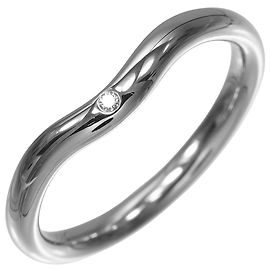 Tiffany & Co. Curved Band Ring in Platinum with Diamond Other