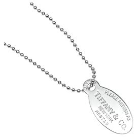 Collar con colgante oval Return to Collection en plata de ley Tiffany & Co. Otro