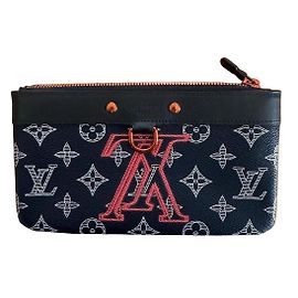 Louis Vuitton Monogram Upside Down Pouch PM Black Other