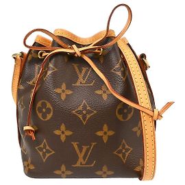 Sac à main Louis Vuitton Noe Monogram Canvas Nano Marron