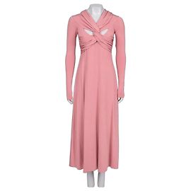 Khaite Pink Viscose Blend Back-Cut Dress - Size S pre-owned Other