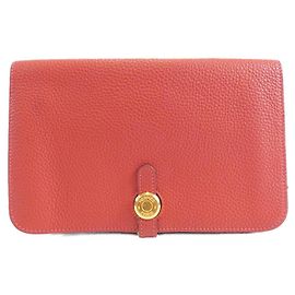 Hermès Dogon Togo Gürteltasche Rot Andere
