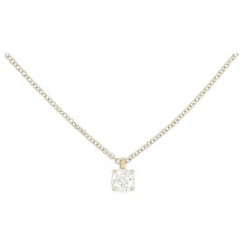 Tiffany & Co Collana Tiffany Solitaire in oro rosa 18K e diamante Rosa