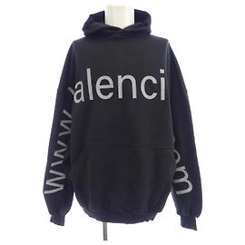 Balenciaga Baumwoll-Kapuzenpullover Schwarz