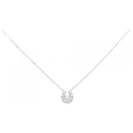 Autre Marque Ponte Vecchio Pure Platinum 999 Diamond Necklace Silvery