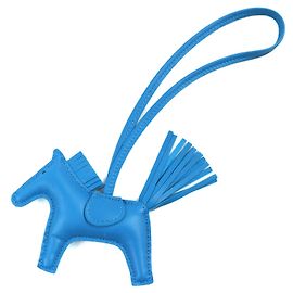 Hermès Hermes Rodeo Charm PM Chaveiro Azul
