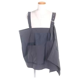Dior Asymmetrical mesh panel Nylon Top Grey