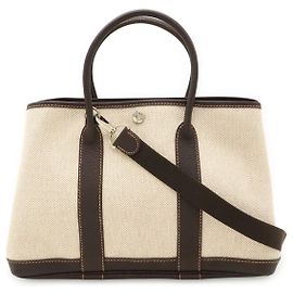 Hermès Borsa Hermes Garden Party TPM Toilè H 2way Marrone Altro