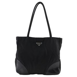 Prada Nylon 2way Tote Bag Black