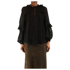 Isabel Marant Etoile Top Jayden negro - talla UK 6 Negro