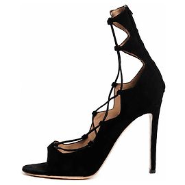 Gianvito Rossi Escarpins à lacets noirs - taille EU 37 (UK 4) Noir