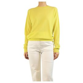 Prada Feinstrickpullover Zitrone - Größe UK 8 Gelb