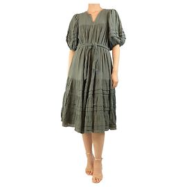 Zimmermann Grünes Midikleid mit Gürtel - Größe UK 12 Grün