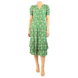 Ba&Sh Robe midi Vika verte - taille M Vert