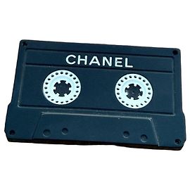 Fivela de cinto Chanel Cassette Preto