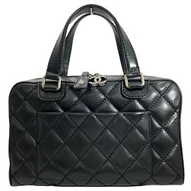 Chanel Wild Stitch Handbag in Black Black