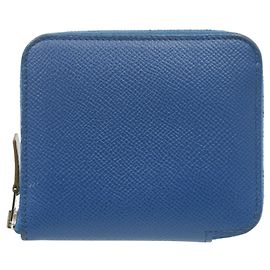 Hermès Monedero Azap Hermes en Bleu Saphir Azul
