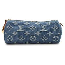Louis Vuitton Monogram Denim Trousse Speedy GM Handbag Pouch Monogram
