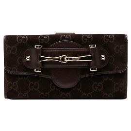 Portefeuille long Gucci Horsebit Marron