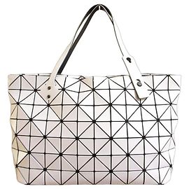 Issey Miyake BAOBAO Rock Matte Tote Bag Brown